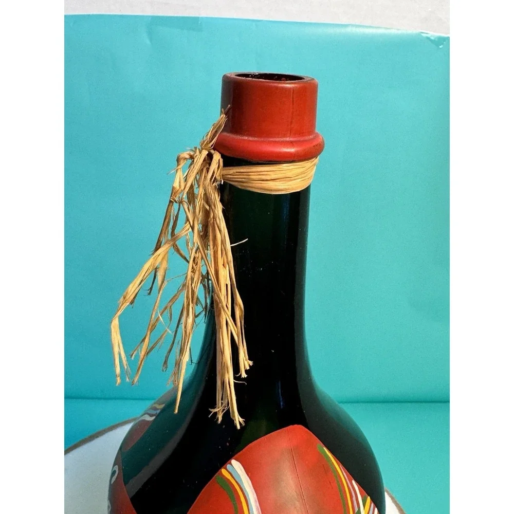 VTG Hand Painted Brandy Bottle MARIA‎ SALZER Hollywood CA EMPTY